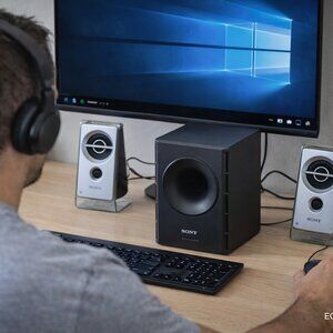 Sony SRS-D21 2.1 Multimedia Speaker System – New Never Used, Open Box, Original